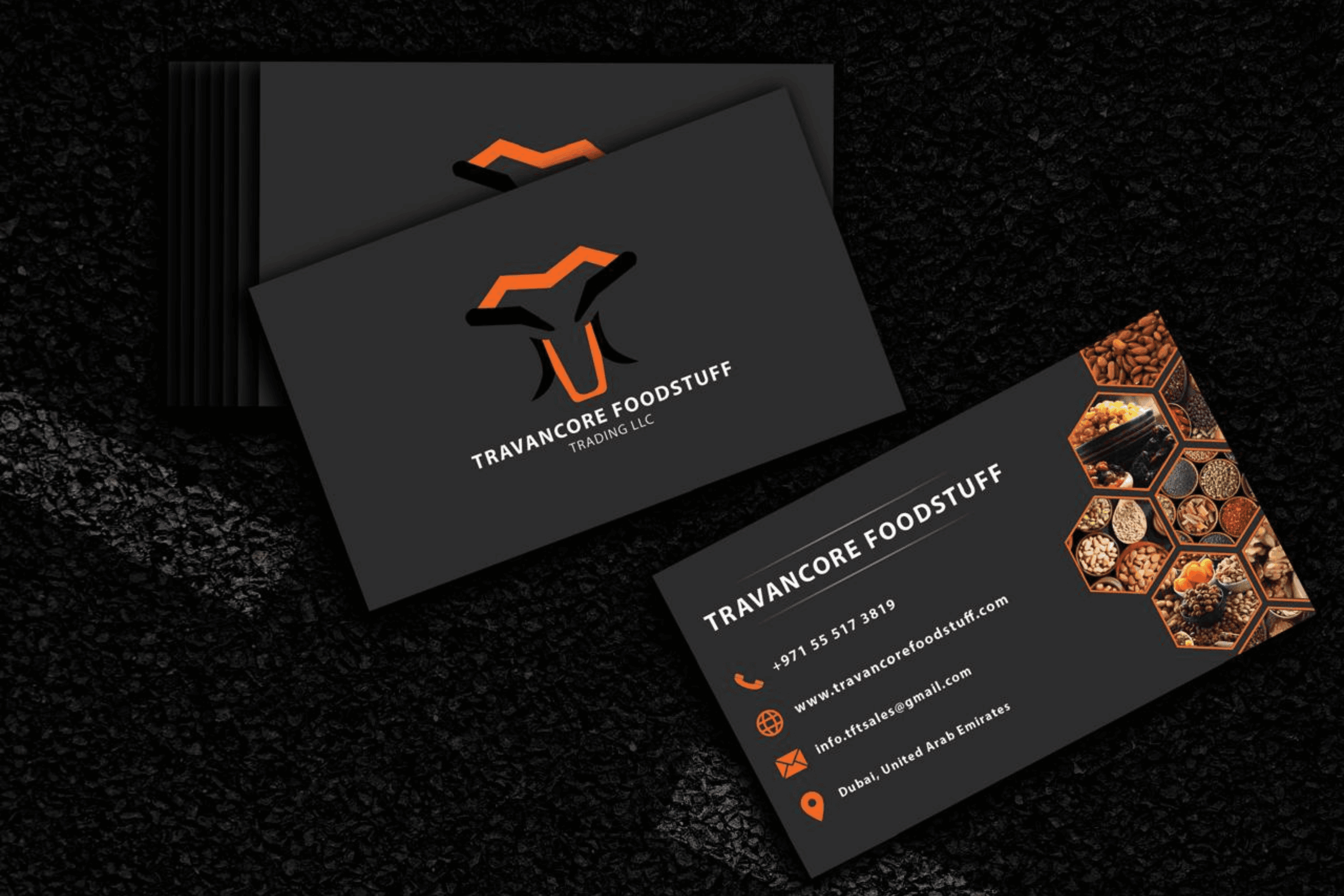 Travancore Business Card Dark
